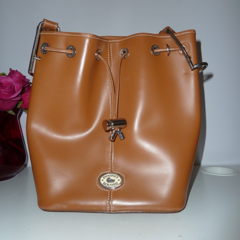 Dooney & Bourke Small Orange Drawstring Purse